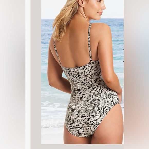 ELLEN TRACY Mio Over The Shoulder Slimming Swimsuit - Picture 8 of 9